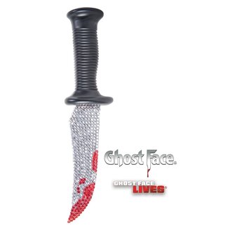 Partychimp Ghost Face Mes Bling Bling Officiele Licentie - 26 cm
