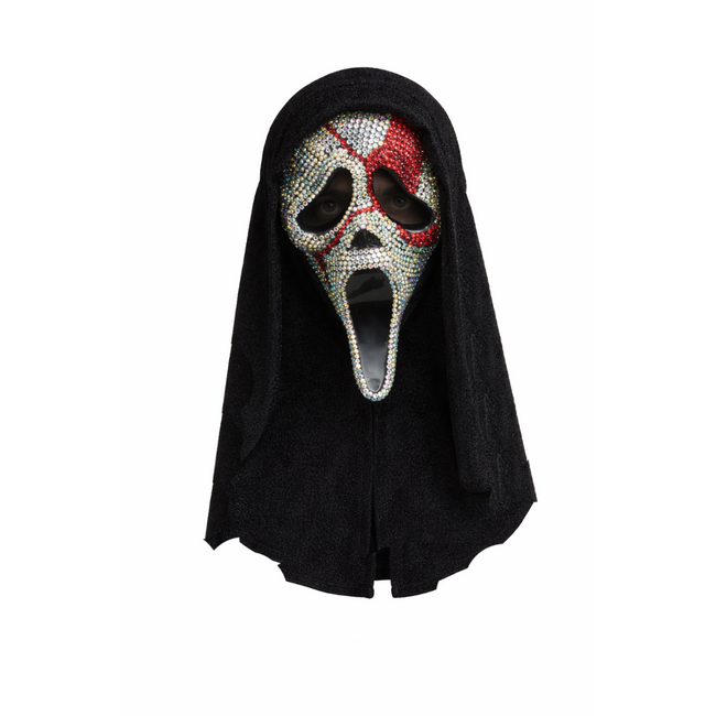 Ghost Face Bloederig Bling Masker met Capuchon Officiele Licentie