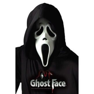 Partychimp Ghost Face Masker met Capuchon Officiele Licentie