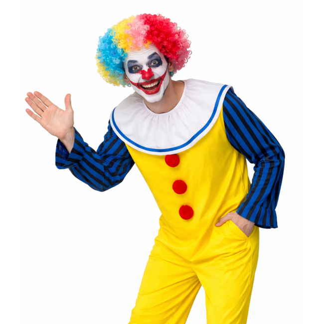 Scary Clown Heren met Pruik