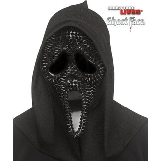 Partychimp Ghost Face Masker met Spikes Officiele Licentie