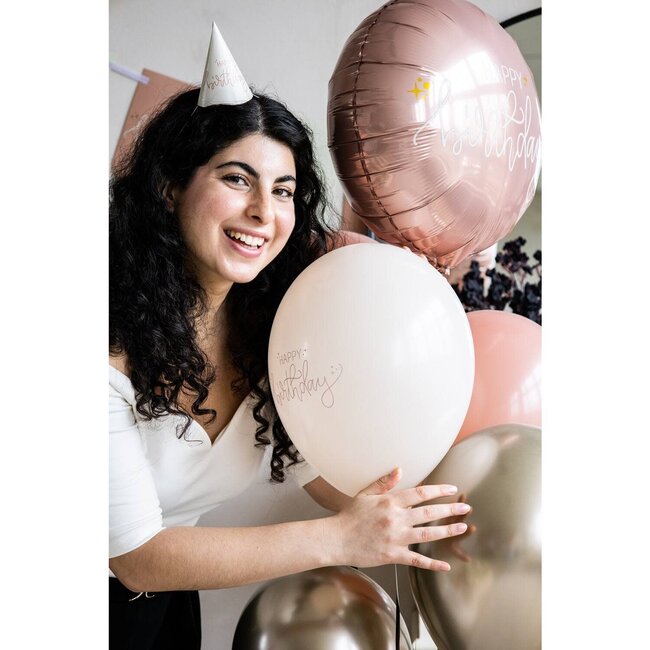 Crème Rose - Latex Ballonnen - 6 st - 33cm