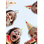 Feest Hoedjes met Pompons - 6 st