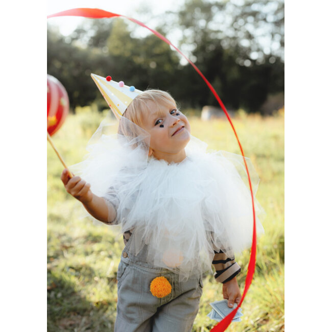 Feest Hoedjes met Pompons - 6 st