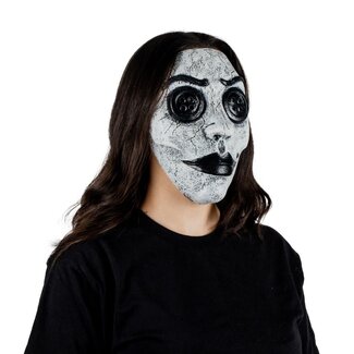Ghoulish Latex Masker - Creepy Glass White