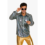 Shiny Disco Shirt - Silver