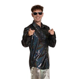 Partychimp Shiny Disco Shirt - Black