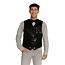Glitter Gillet met Strik - Zwart