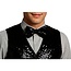 Glitter Gillet met Strik - Zwart