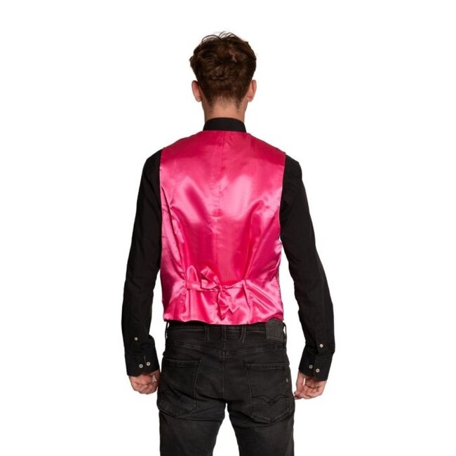 Glitter Gillet met Strik - Pink