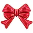 PartyDeco Folieballon Strik Rood XXL - 139x111 cm