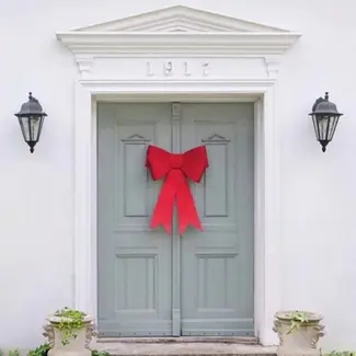 PartyDeco DIY Decoratieve Strik - Rood - 55x71 cm