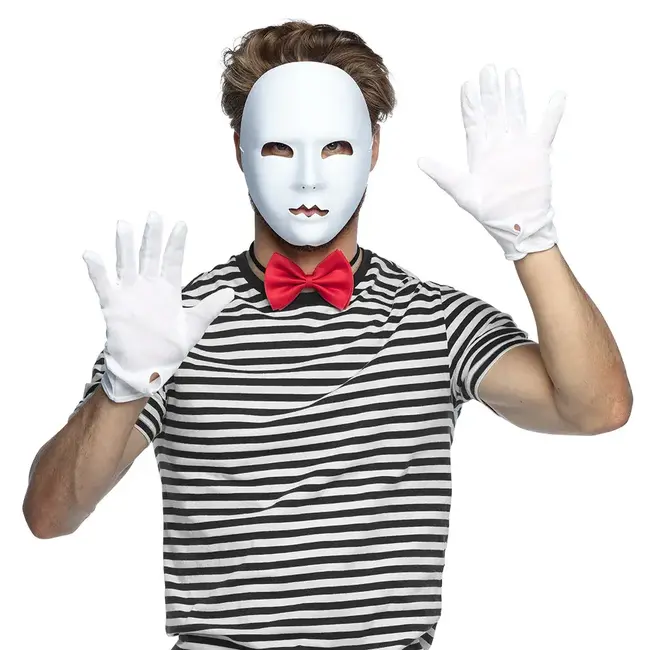 Gezichtsmasker Mime - Wit
