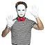 Gezichtsmasker Mime - Wit