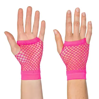 Boland Handschoenen  Mesh Kort - Neon Roze