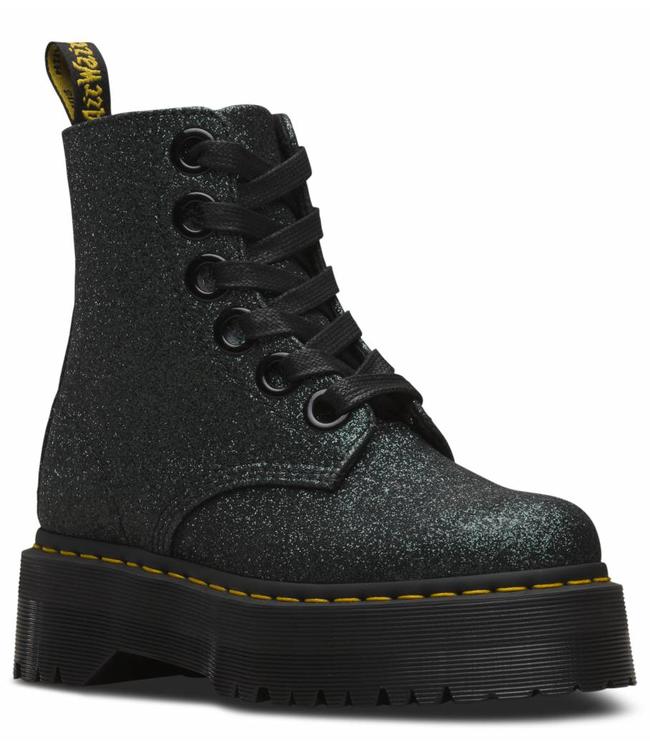 green glitter doc martens