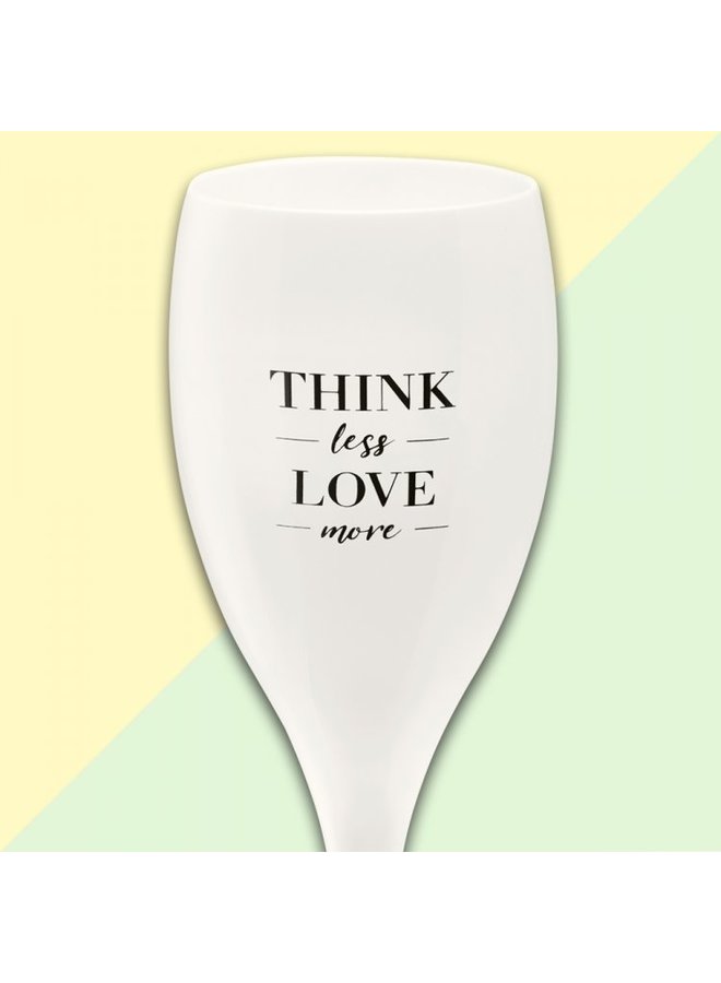 Koziol Champagneglas 3911 'Think less love more'