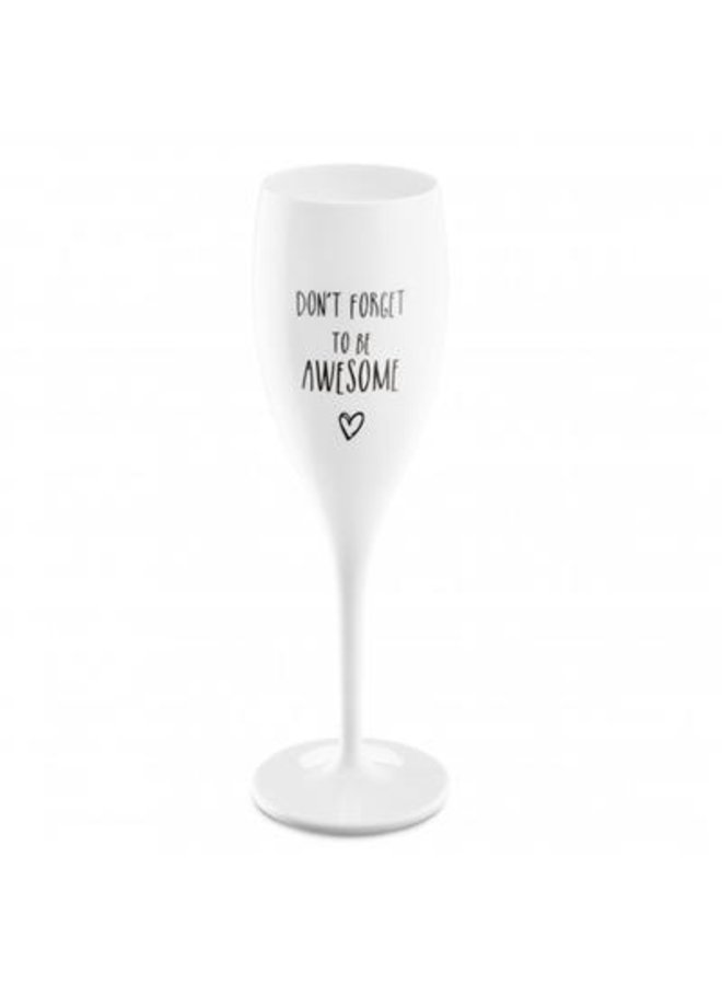 Koziol Champagneglas 3784 "Don't forget to be awesome'
