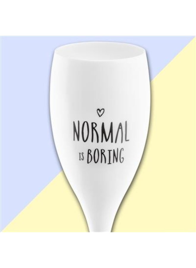 Koziol Champagneglas 3781 "Normal is boring"