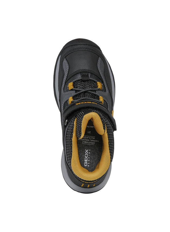 Geox J Teram Boy  Black/DK Yellow