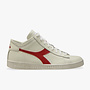 Diadora Game L Waxed Row Cut - White/red pepper