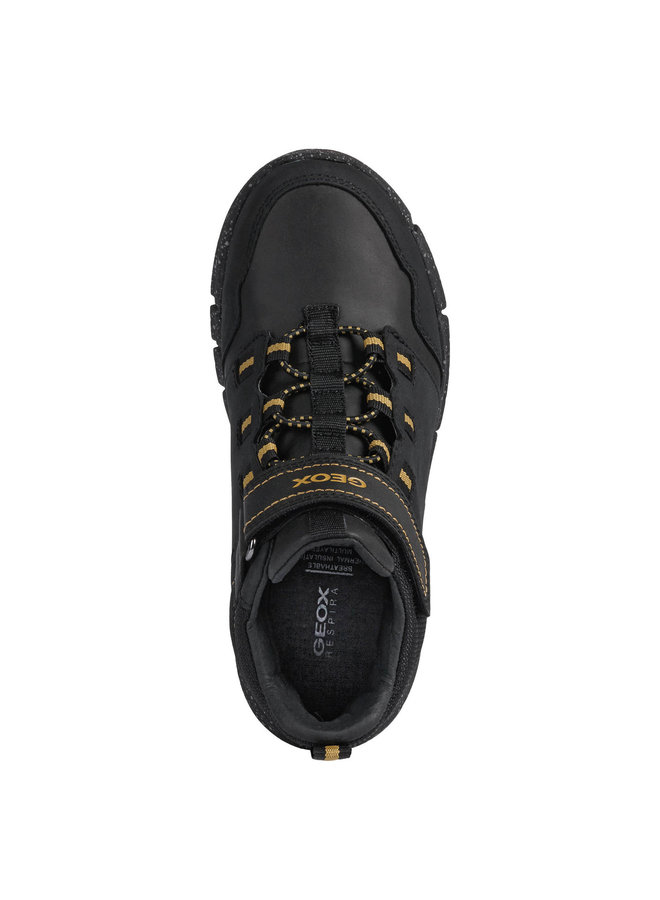 Geox J Flexyper Boy Junior - Black/Dk Yellow