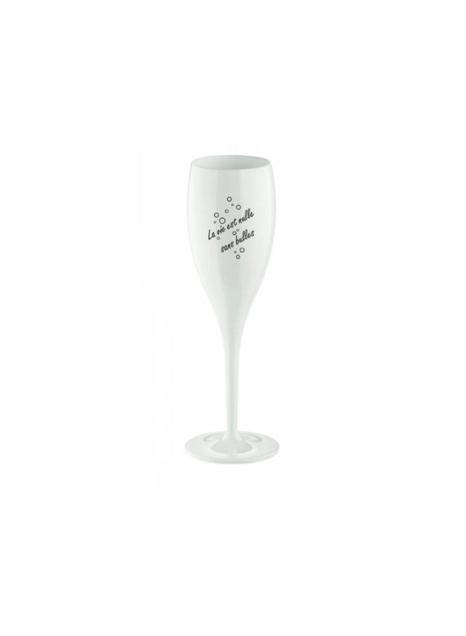 Koziol Champagneglas 4052 "la vie est nulle sans bulles"