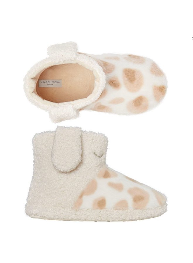 Ysabel Mora Slipper Boots - White/Pink