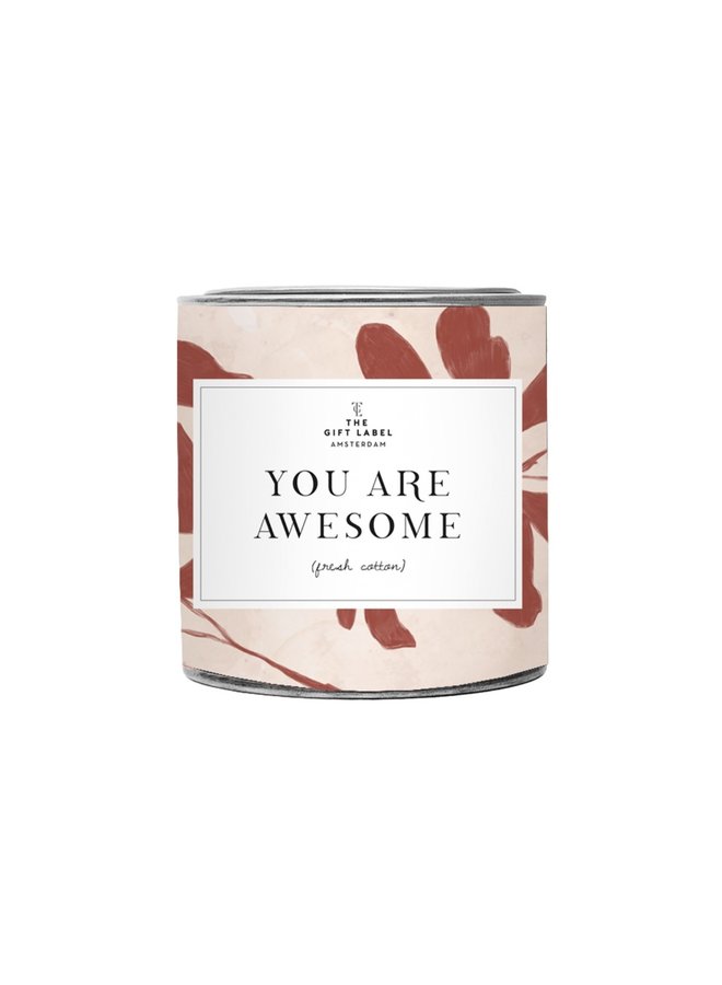 The Gift Label XL candle-You are awesome JV