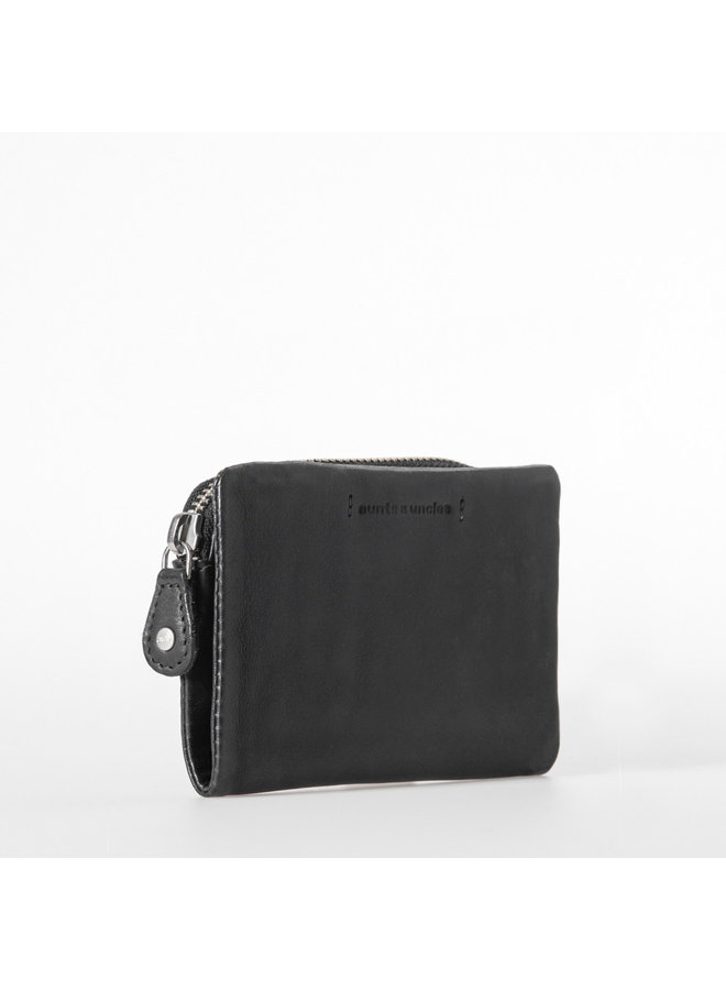 Aunts & uncles Cherry JB Jet Black Wallet