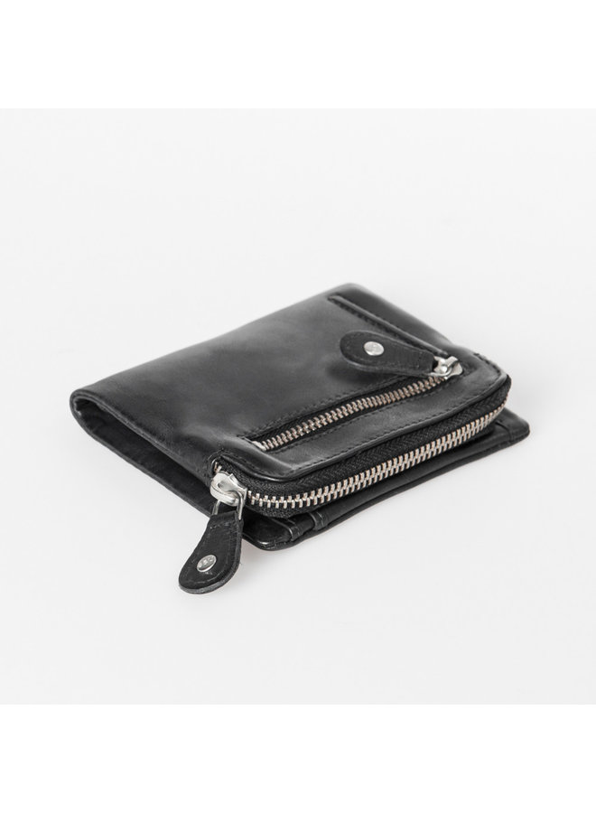 Aunts & uncles Cherry JB Jet Black Wallet