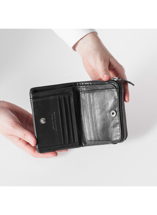 Aunts & uncles Cherry JB Jet Black Wallet