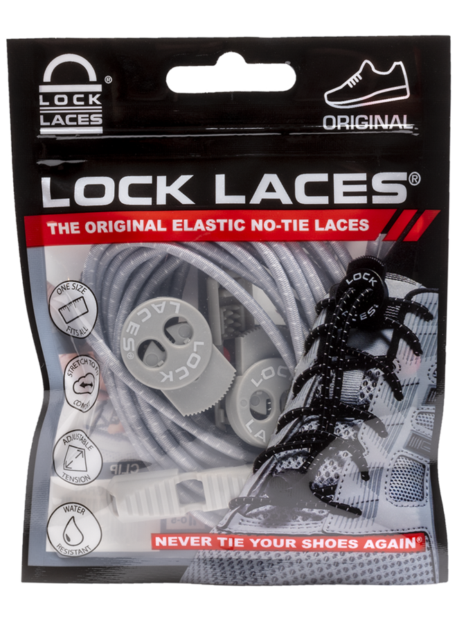 Lock Laces - Classic - Cool Grey