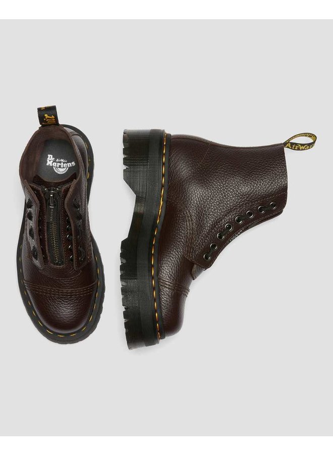 Dr. Martens Sinclair Burgundy Milled Nappa