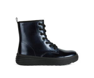 Bottines Geox Pour Fille J Phaolae Girl C - Lacets Et Zip, Semelle Intérieure Amovible, Facile à Enfiler