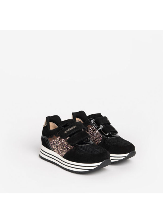 Nero Giardini 227250F F.Kids Suede Nero T. Cordillera Nero