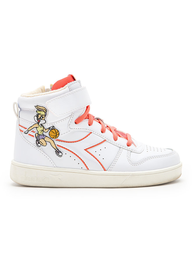 Diadora C6287 Magic Basket Mid Lola PS White/Coral