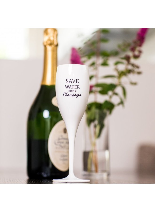 Koziol Champagneglas 3436 "Save water drink champagne"