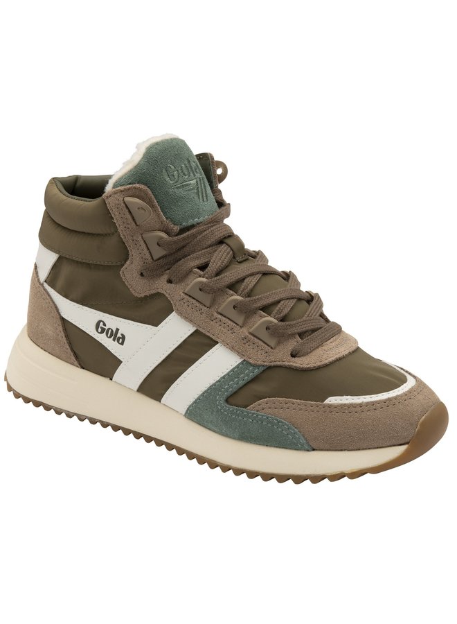 Gola Chicago High Khaki/Cappuccino/Off White