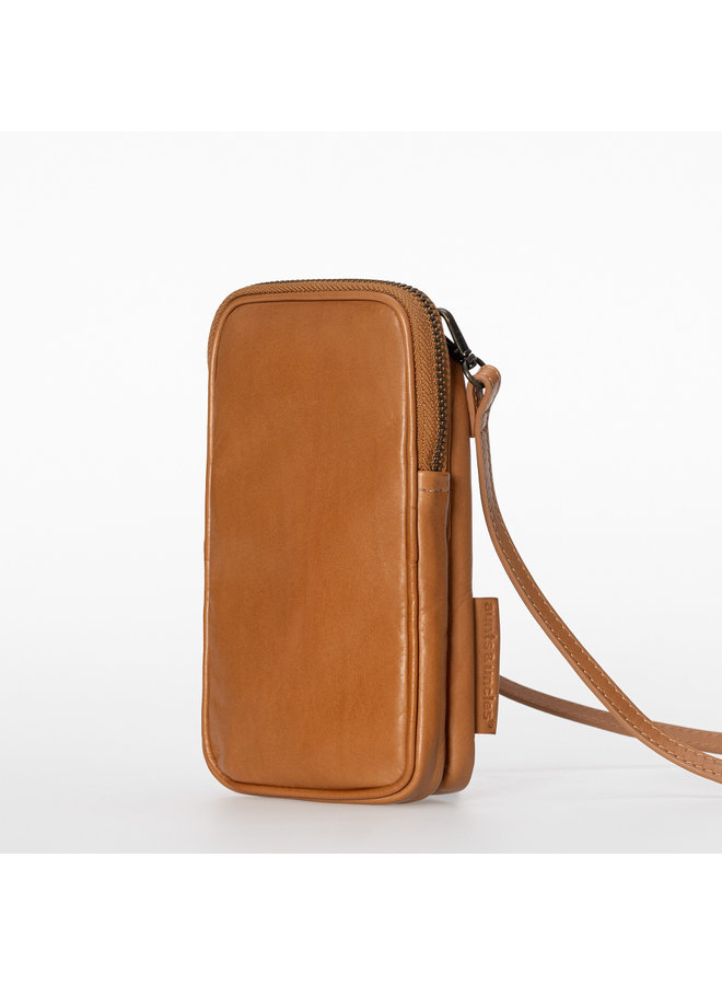 Aunts and Uncles Prune Phone Bag Cognac