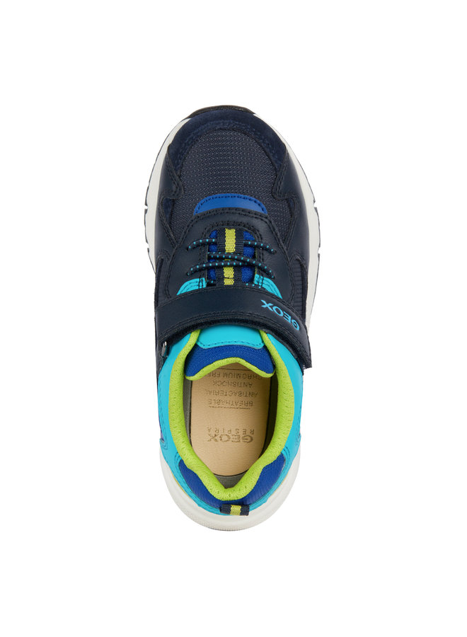Geox J Rooner Boy navy/lime