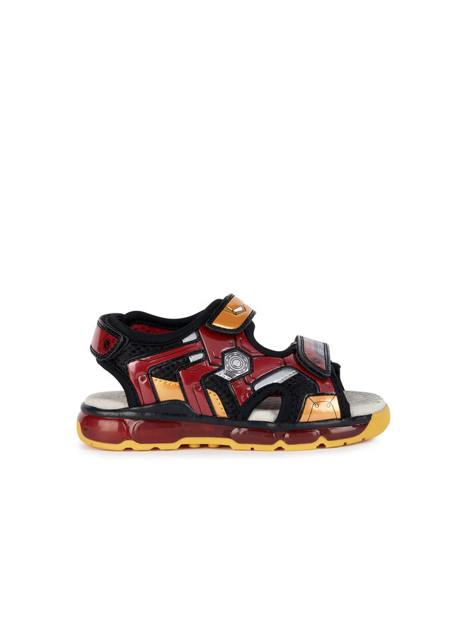 Geox J Sandal Android Black/Red