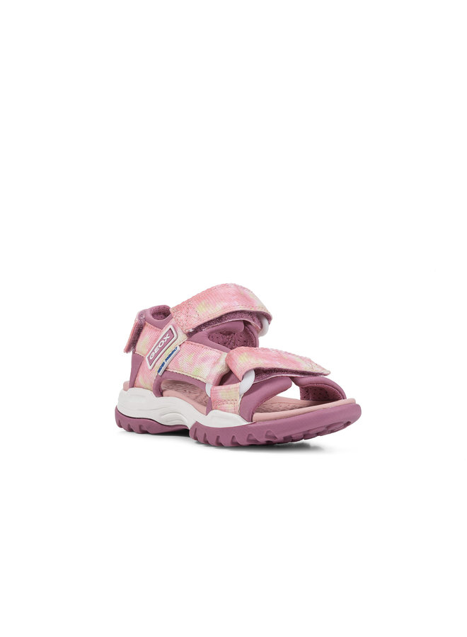 Geox J Sandal Borealis Cyclament/Light Coral