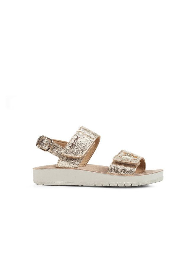 Geox J Sandal Costarei Gold