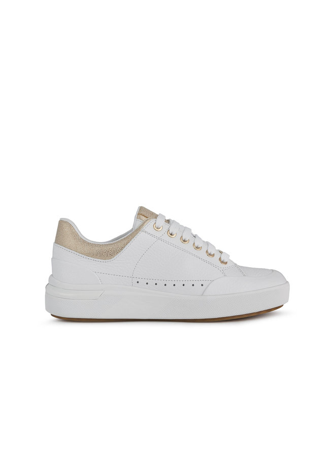 Geox D Dalyla White/Champagne Sneaker Woman