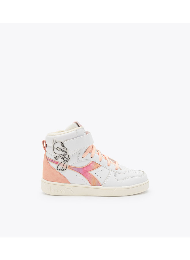 Diadora Magic Basket Mid Tweety PS White/Peach Melba