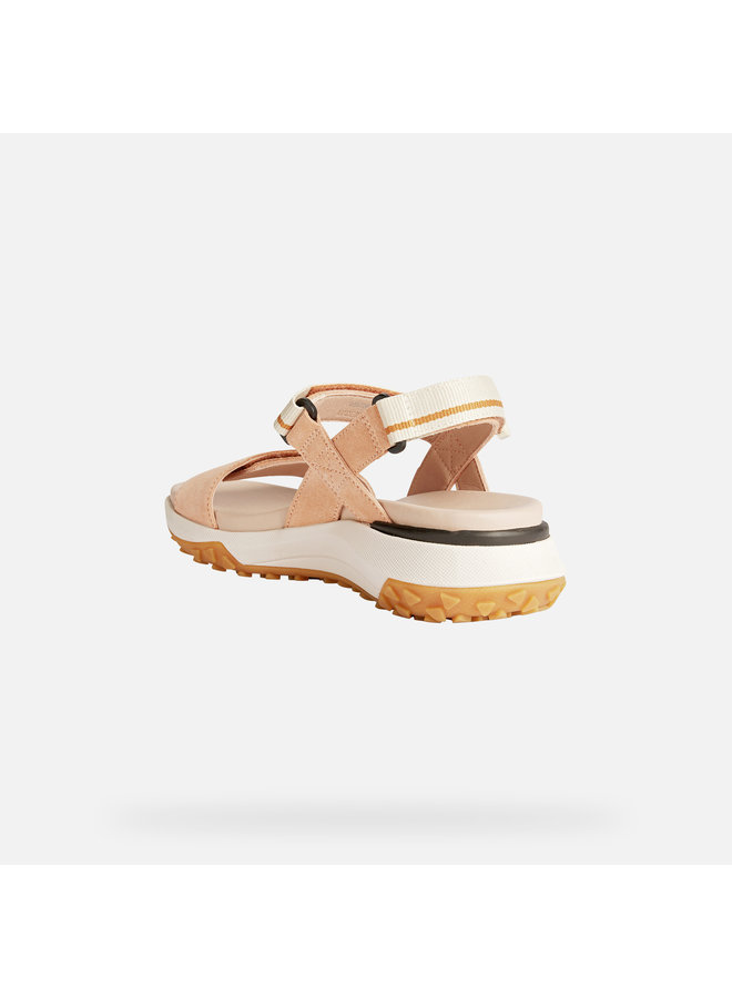 Geox D Sorapis Peach/Beige Sandal Woman