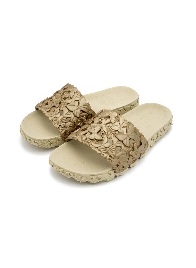 Sunies Slides Butterfly Gold