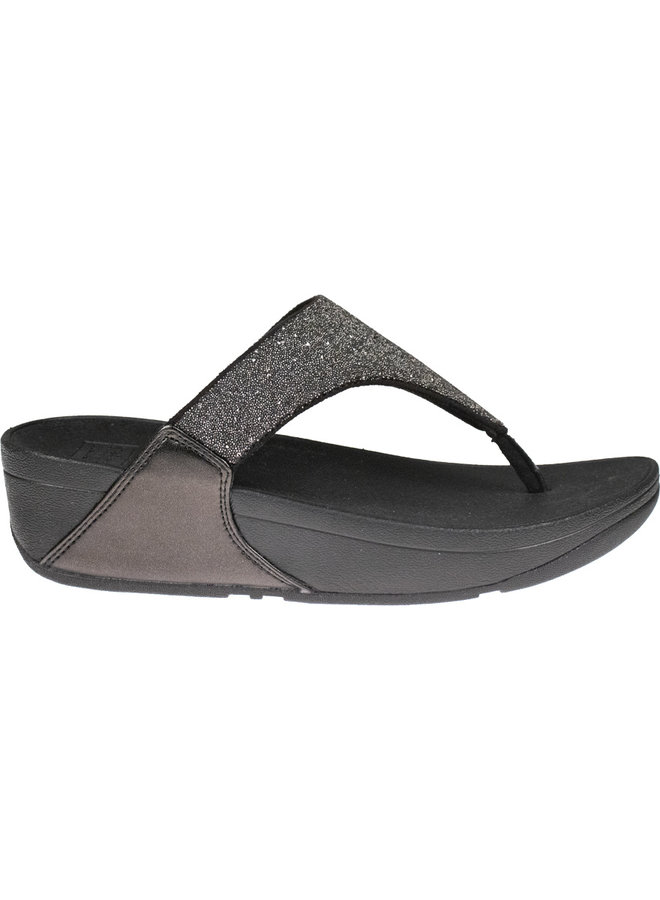 FitFlop Lulu Opul Toe-Post Sandals All Black