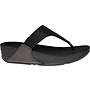 FitFlop Lulu Shimmerlux Toe-Post Sandals All Black